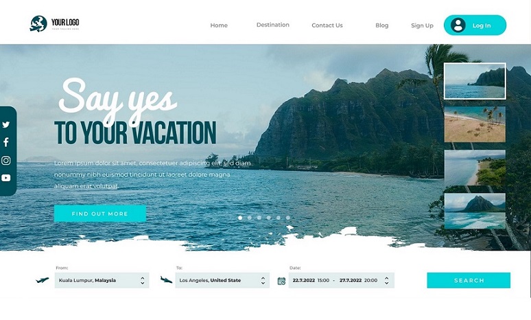 Tourism Web design